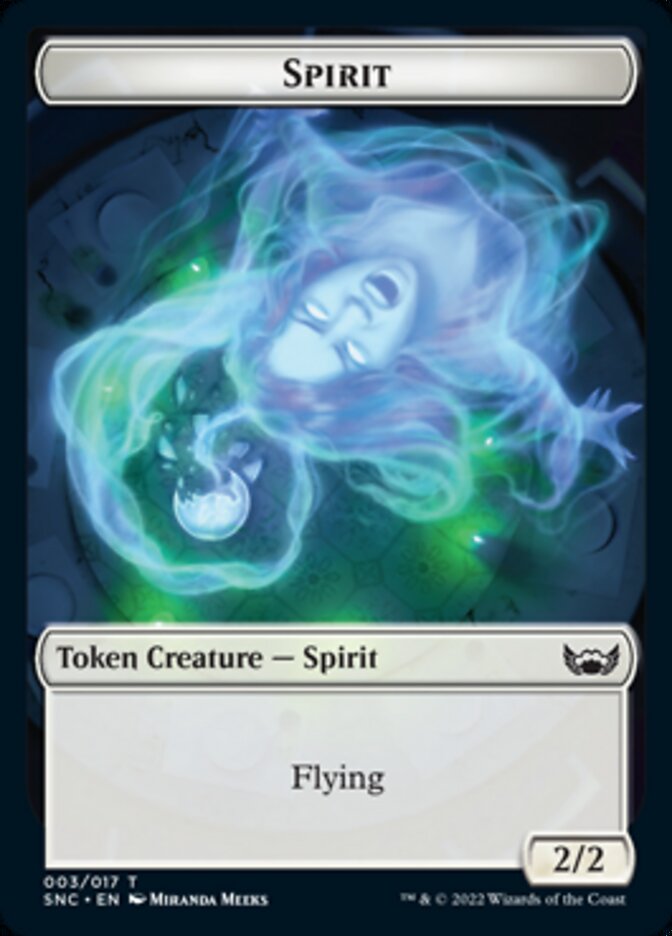 Fish // Spirit Double-Sided Token [Streets of New Capenna Tokens] Magic: The Gathering