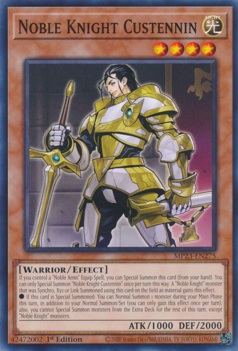 Noble Knight Custennin [MP23-EN275] Common Yu-Gi-Oh!