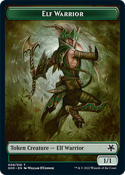 Bird Illusion // Elf Warrior Double-Sided Token [Game Night: Free-for-All Tokens] Magic: The Gathering