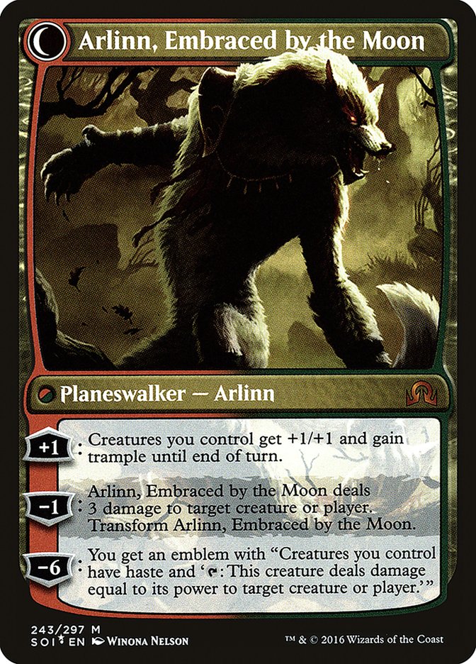 Arlinn Kord // Arlinn, Embraced by the Moon [Shadows over Innistrad Prerelease Promos] Magic: The Gathering