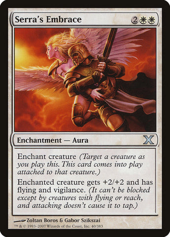 Serra's Embrace [Tenth Edition] Magic: The Gathering