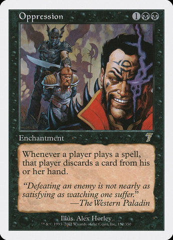 Oppression [Seventh Edition] Magic: The Gathering
