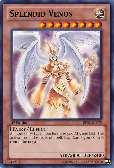 Splendid Venus [BP02-EN070] Rare Yu-Gi-Oh!
