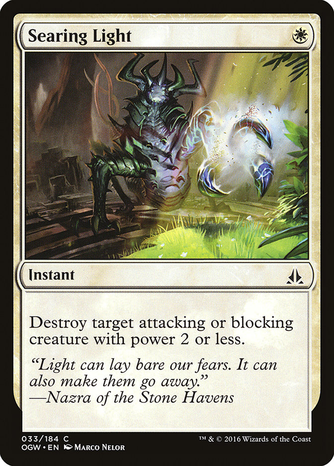 Searing Light [Oath of the Gatewatch] Magic: The Gathering