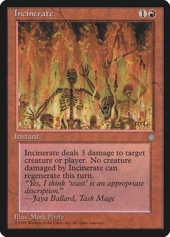 Incinerate [Ice Age] Magic: The Gathering