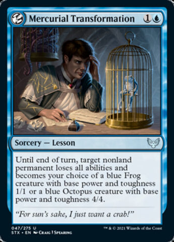 Mercurial Transformation [Strixhaven: School of Mages] Magic: The Gathering