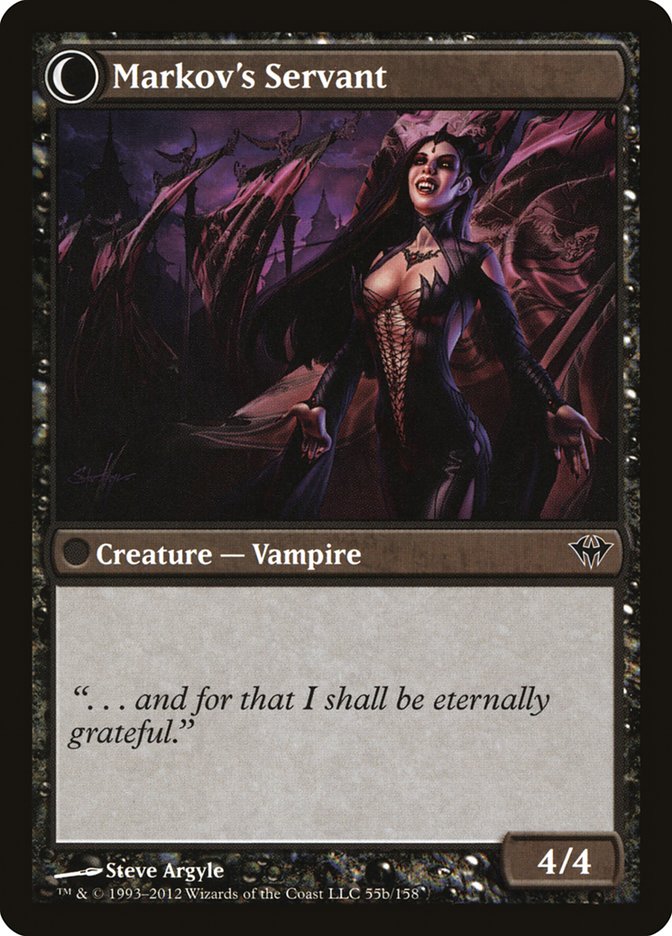 Chosen of Markov // Markov's Servant [Dark Ascension] Magic: The Gathering