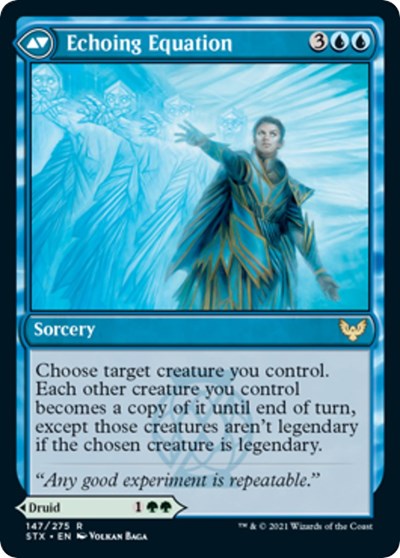 Augmenter Pugilist // Echoing Equation [Strixhaven: School of Mages Prerelease Promos] Magic: The Gathering