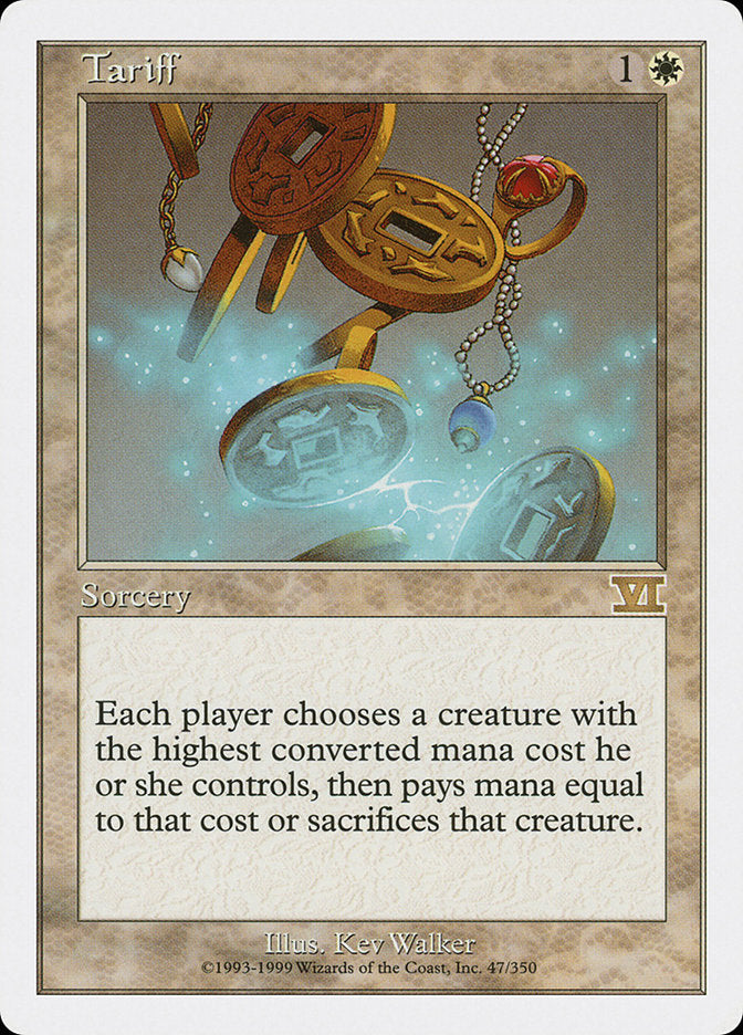 Tariff [Classic Sixth Edition] Magic: The Gathering