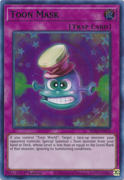 Toon Mask (Purple) [DLCS-EN079] Ultra Rare Yu-Gi-Oh!
