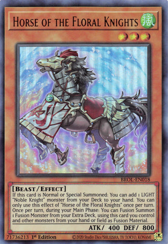 Horse of the Floral Knights [BROL-EN018] Ultra Rare Yu-Gi-Oh!