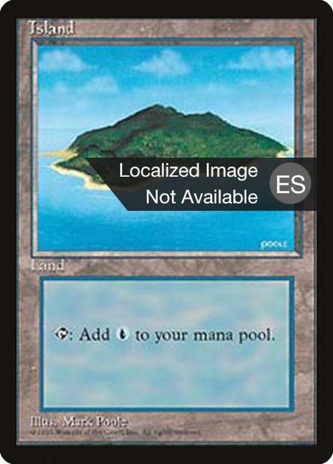 Island (B) [Fourth Edition (Foreign Black Border)] Magic: The Gathering