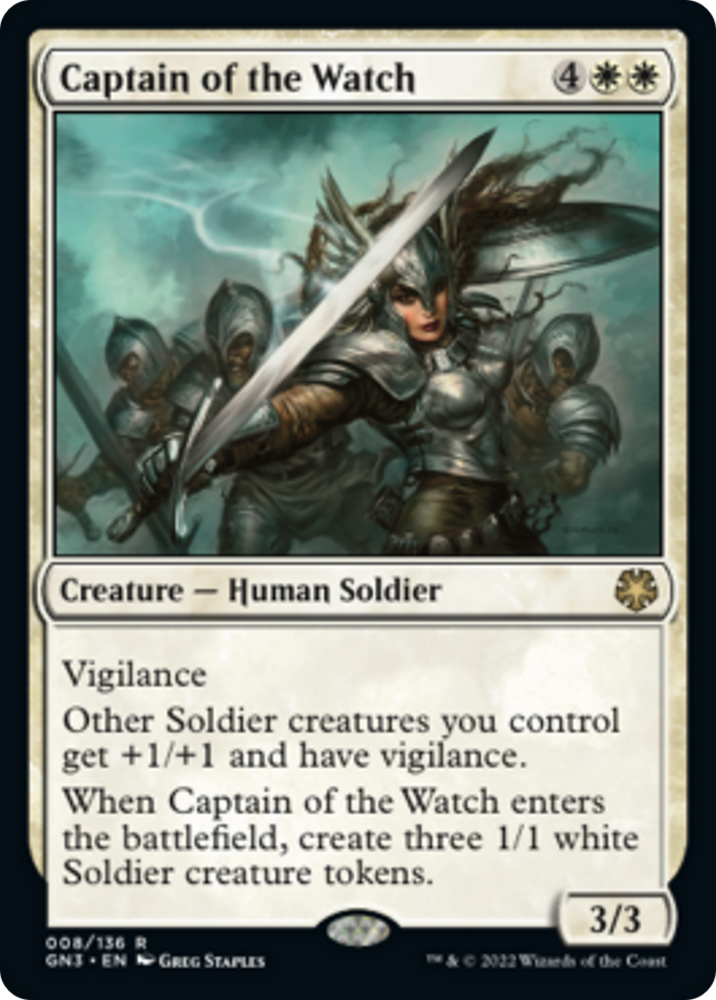 Captain of the Watch [Game Night: Free-for-All] Magic: The Gathering