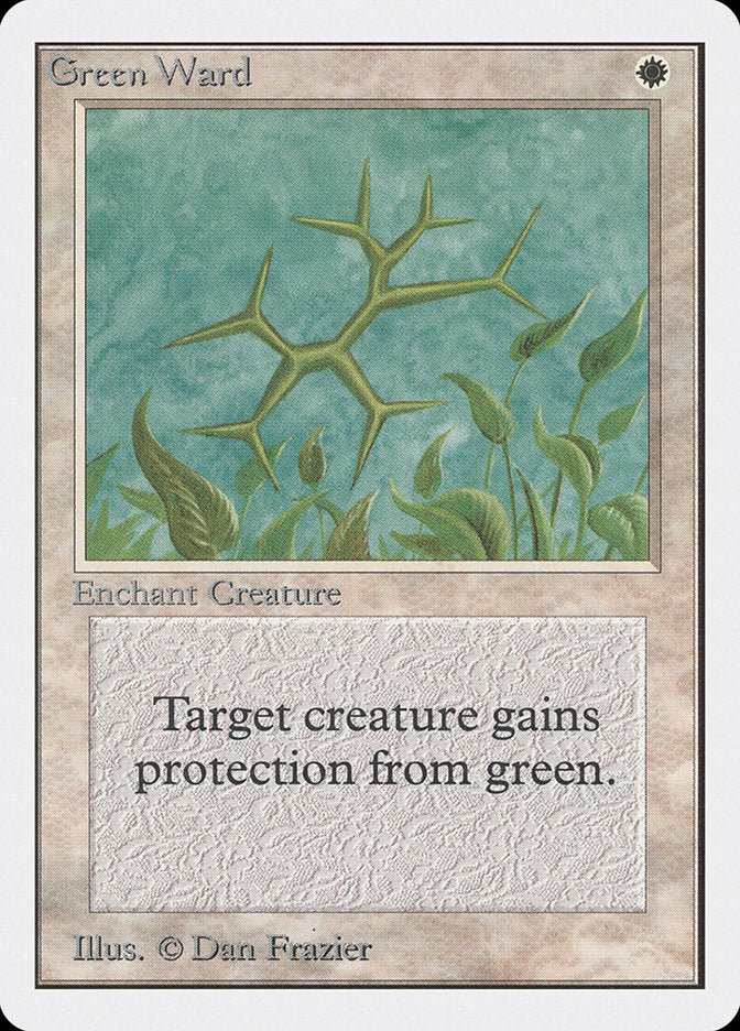 Green Ward [Unlimited Edition] Magic: The Gathering