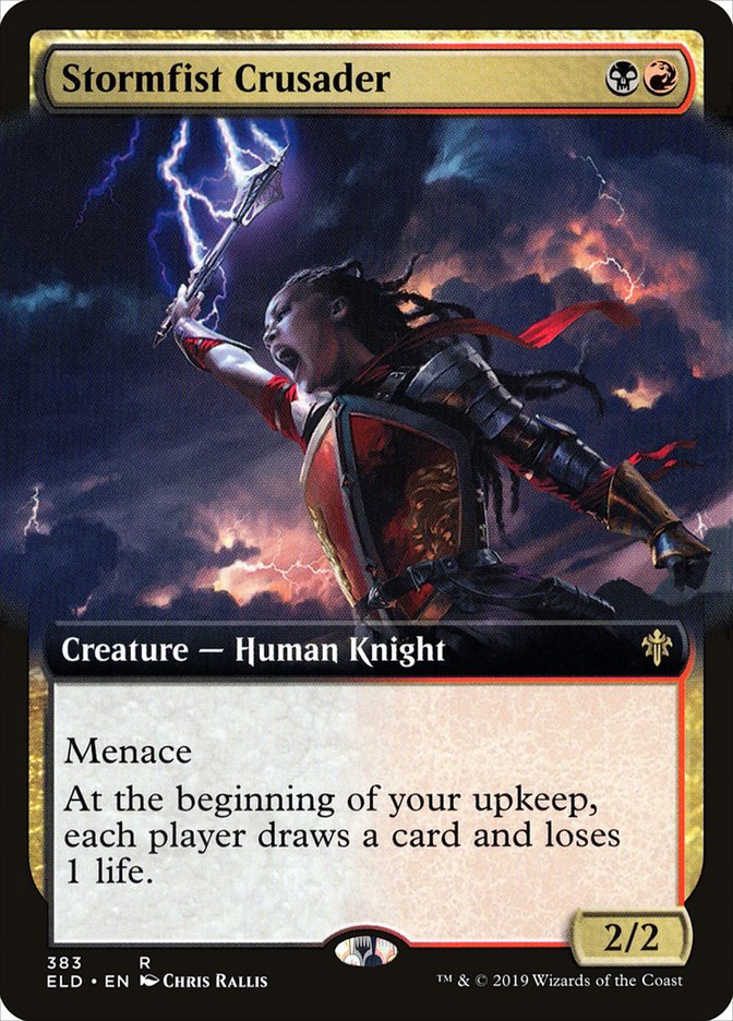 Stormfist Crusader (Extended Art) [Throne of Eldraine] Magic: The Gathering