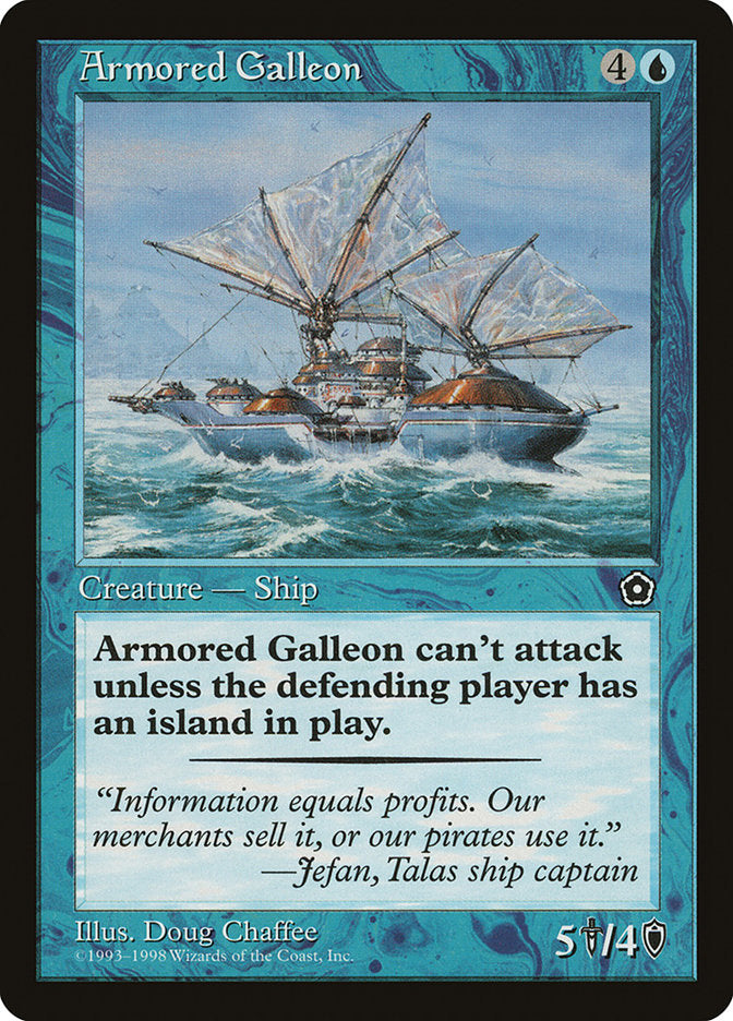 Armored Galleon [Portal Second Age] Magic: The Gathering