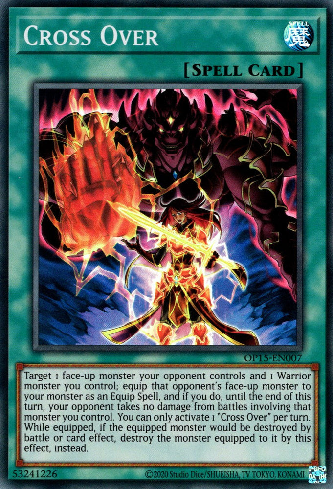 Cross Over [OP15-EN007] Super Rare Yu-Gi-Oh!