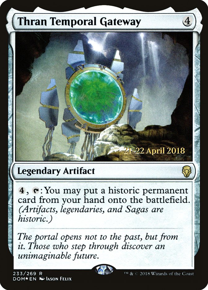 Thran Temporal Gateway [Dominaria Prerelease Promos] Magic: The Gathering