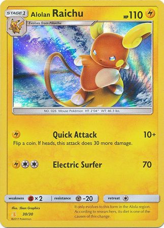 Alolan Raichu (30/30) [Sun & Moon: Trainer Kit - Alolan Raichu] Pokémon