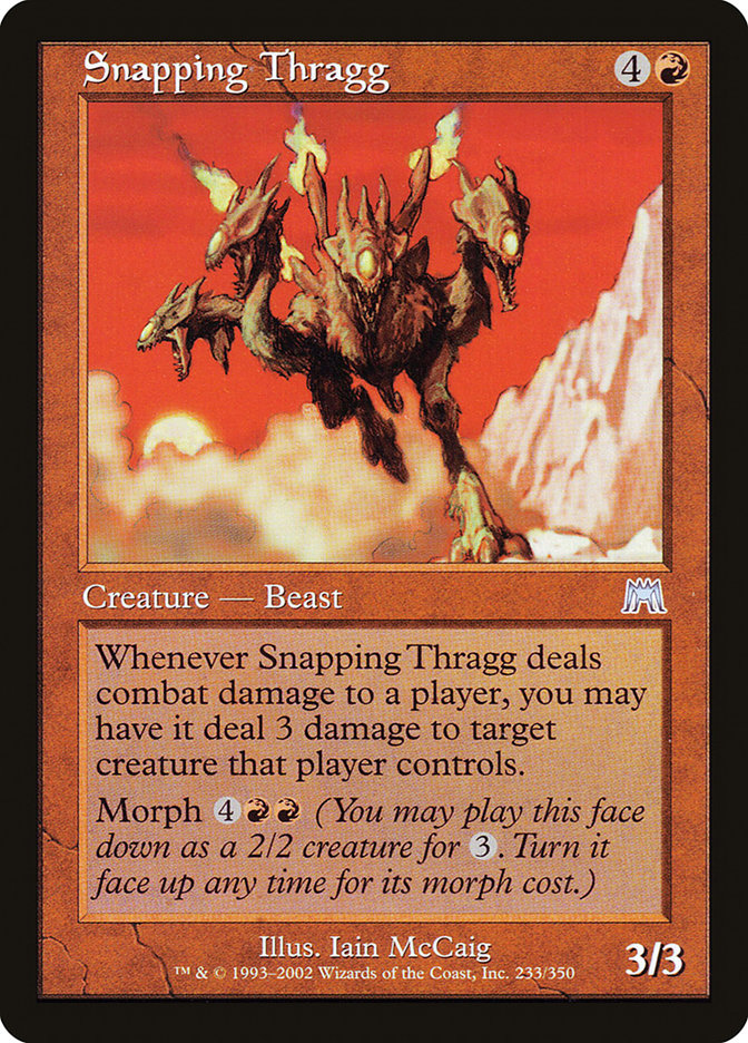 Snapping Thragg [Onslaught] Magic: The Gathering