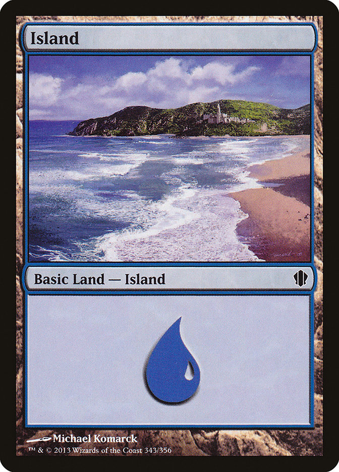 Island (343) [Commander 2013] Magic: The Gathering