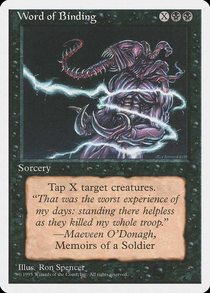 Word of Binding [Fourth Edition] Magic: The Gathering