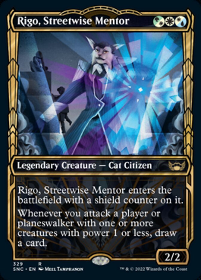 Rigo, Streetwise Mentor (Showcase Golden Age) [Streets of New Capenna] Magic: The Gathering