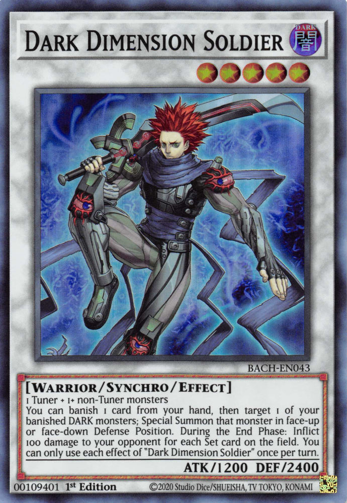 Dark Dimension Soldier [BACH-EN043] Super Rare Yu-Gi-Oh!