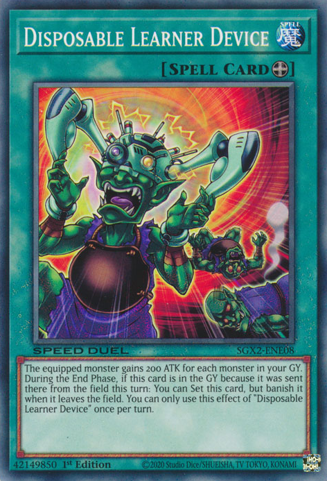Disposable Learner Device [SGX2-ENE08] Common Yu-Gi-Oh!