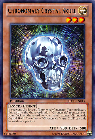 Chronomaly Crystal Skull [REDU-EN013] Rare Yu-Gi-Oh!