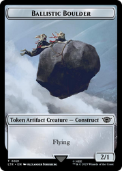 Ballistic Boulder // Food (0024) Double-Sided Token (Surge Foil) [The Lord of the Rings: Tales of Middle-Earth Tokens] Magic: The Gathering