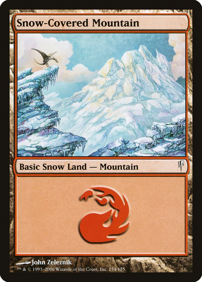 Snow-Covered Mountain [Coldsnap] Magic: The Gathering