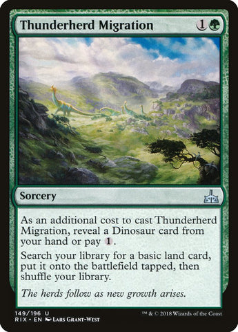 Thunderherd Migration [Rivals of Ixalan] Magic: The Gathering
