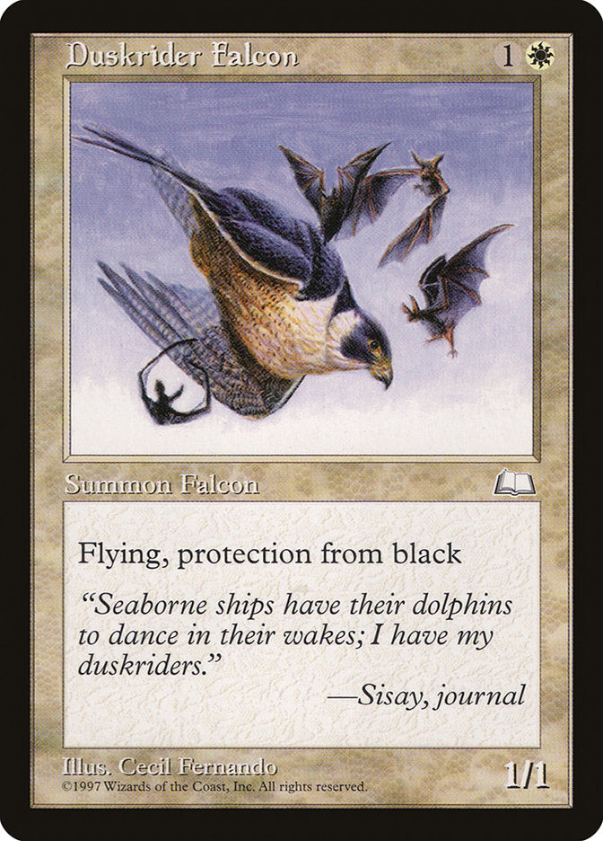 Duskrider Falcon [Weatherlight] Magic: The Gathering