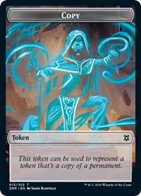 Copy // Drake Double-Sided Token [Zendikar Rising Tokens] Magic: The Gathering