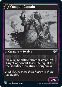 Catapult Fodder // Catapult Captain [Innistrad: Double Feature] Magic: The Gathering