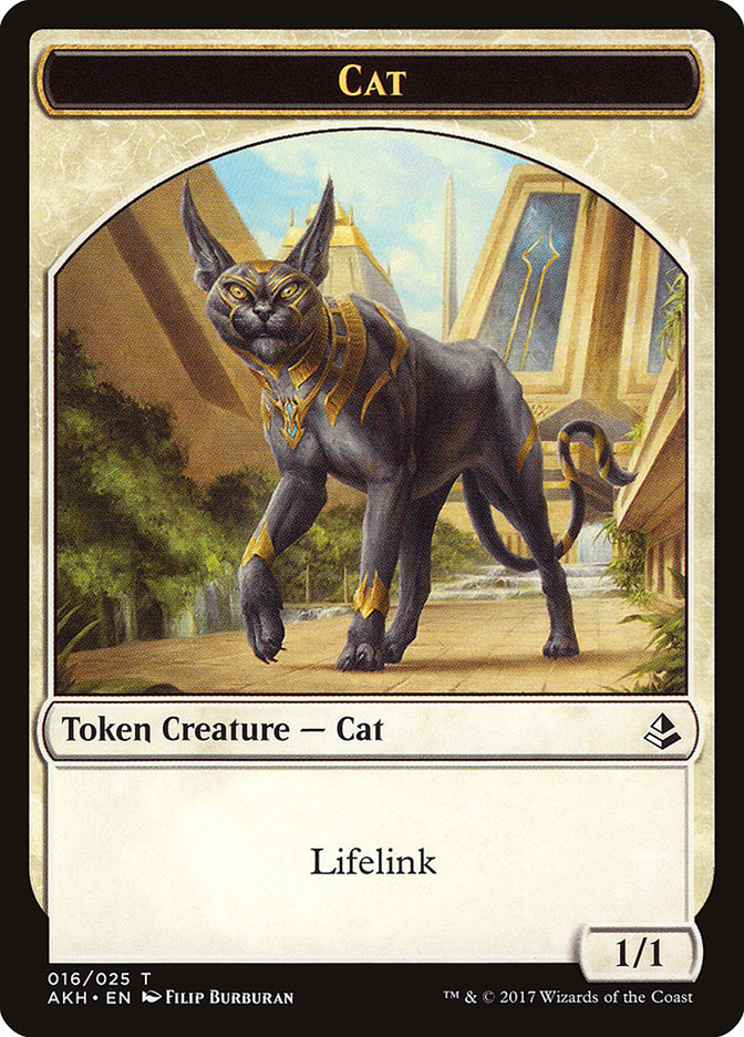 Sinuous Striker // Cat Double-Sided Token [Hour of Devastation Tokens] Magic: The Gathering