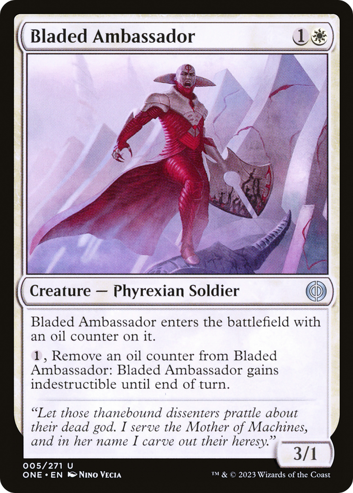 Bladed Ambassador [Phyrexia: All Will Be One] Magic: The Gathering