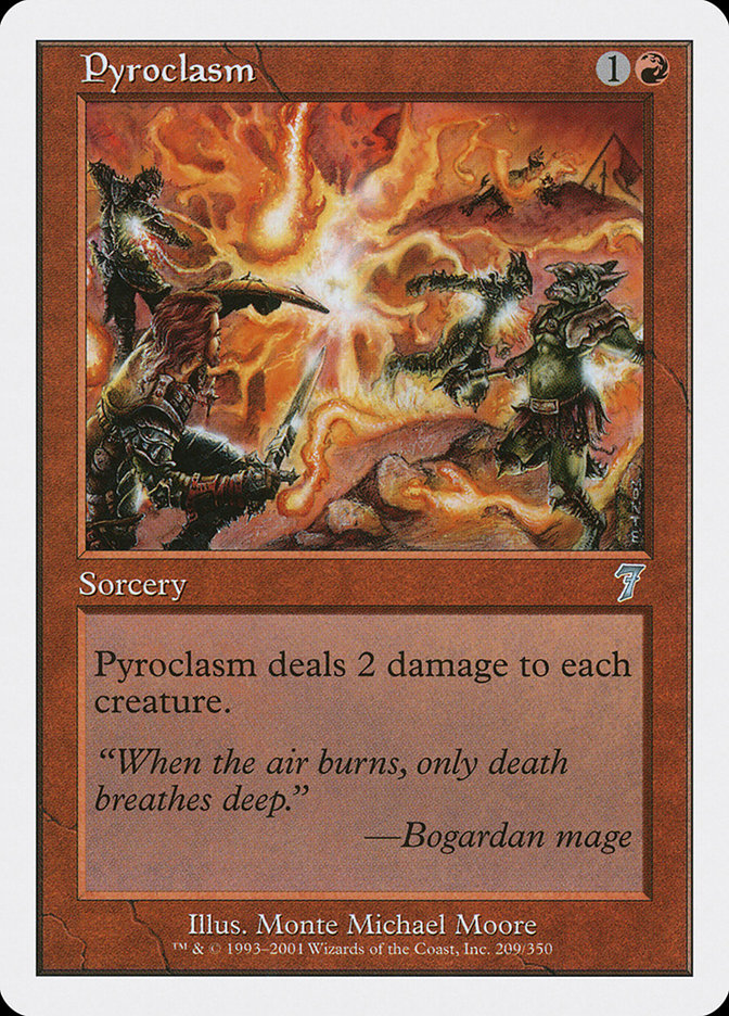 Pyroclasm [Seventh Edition] Magic: The Gathering
