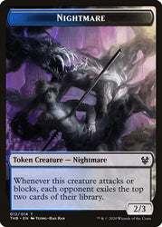 Satyr // Nightmare Double-Sided Token [Theros Beyond Death Tokens] Magic: The Gathering