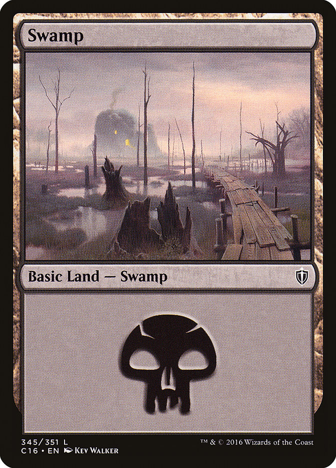 Swamp (345) [Commander 2016] Magic: The Gathering