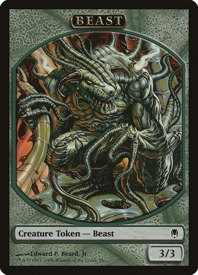 Beast Token [Magic Player Rewards 2004] Magic: The Gathering