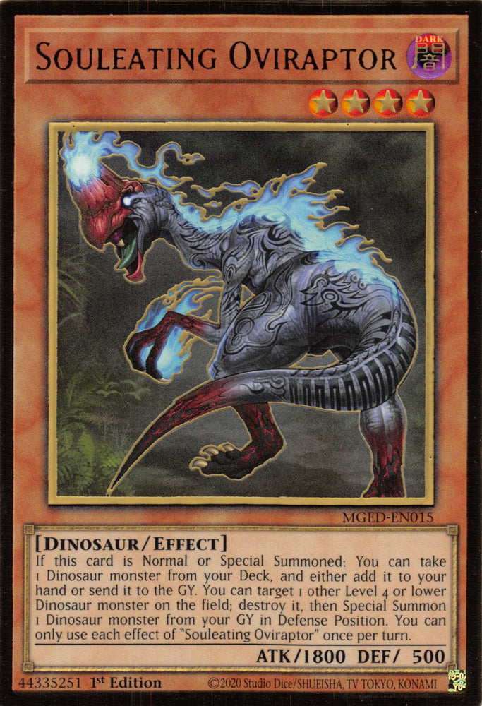 Souleating Oviraptor [MGED-EN015] Gold Rare Yu-Gi-Oh!