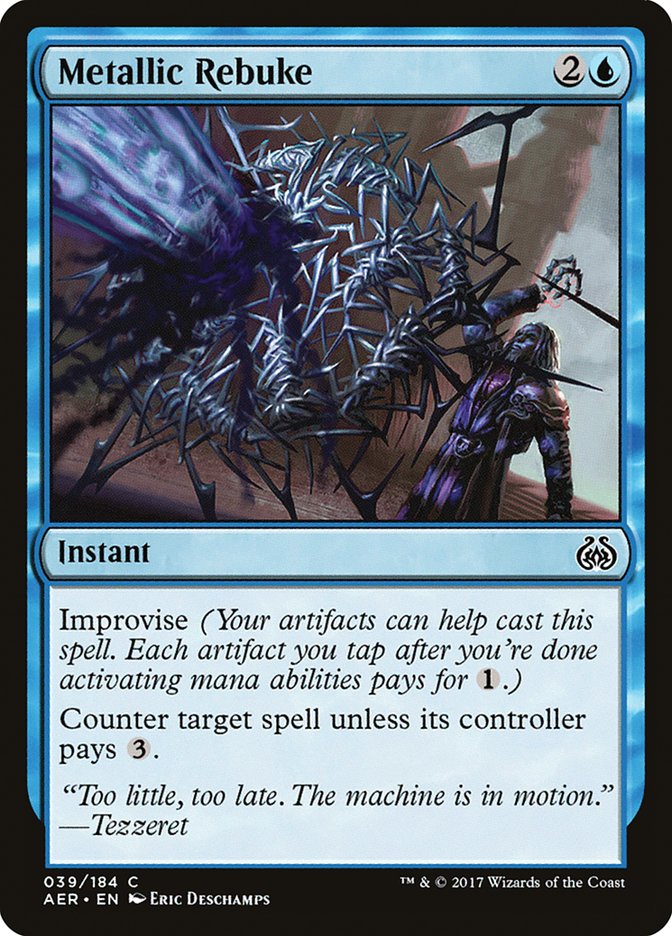 Metallic Rebuke [Aether Revolt] Magic: The Gathering