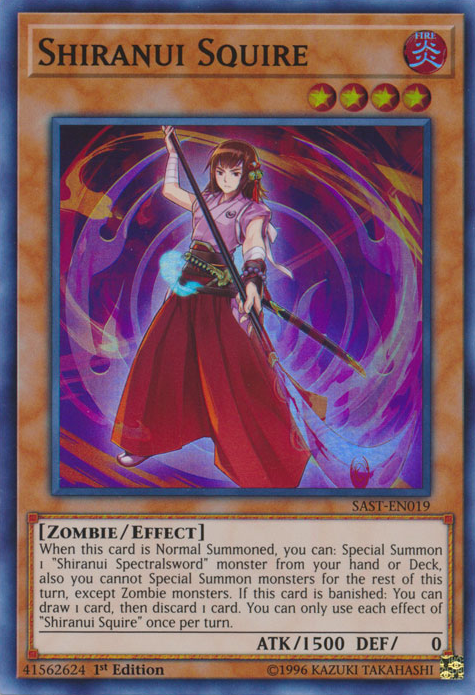 Shiranui Squire [SAST-EN019] Super Rare Yu-Gi-Oh!