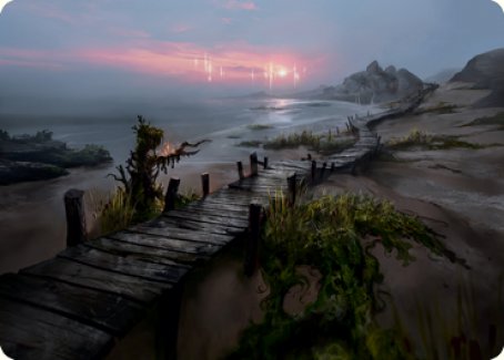 Deserted Beach Art Card [Innistrad: Midnight Hunt Art Series] Magic: The Gathering