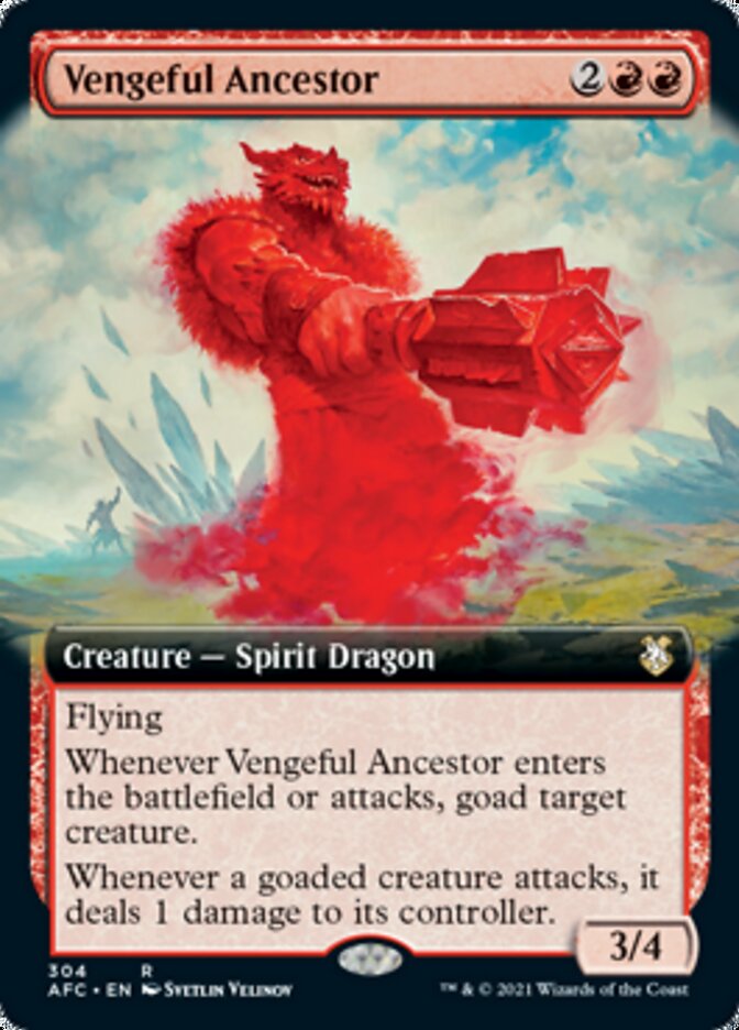 Vengeful Ancestor (Extended Art) [Dungeons & Dragons: Adventures in the Forgotten Realms Commander] Magic: The Gathering