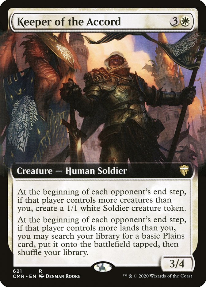 Keeper of the Accord (Extended Art) [Commander Legends] Magic: The Gathering