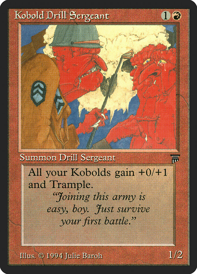 Kobold Drill Sergeant [Legends] Magic: The Gathering
