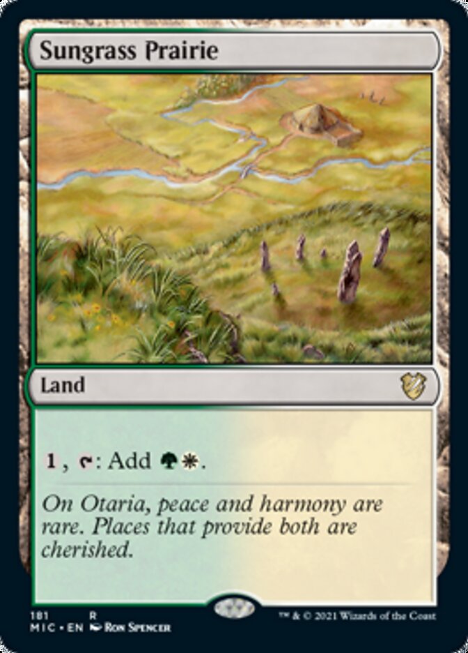 Sungrass Prairie [Innistrad: Midnight Hunt Commander] Magic: The Gathering